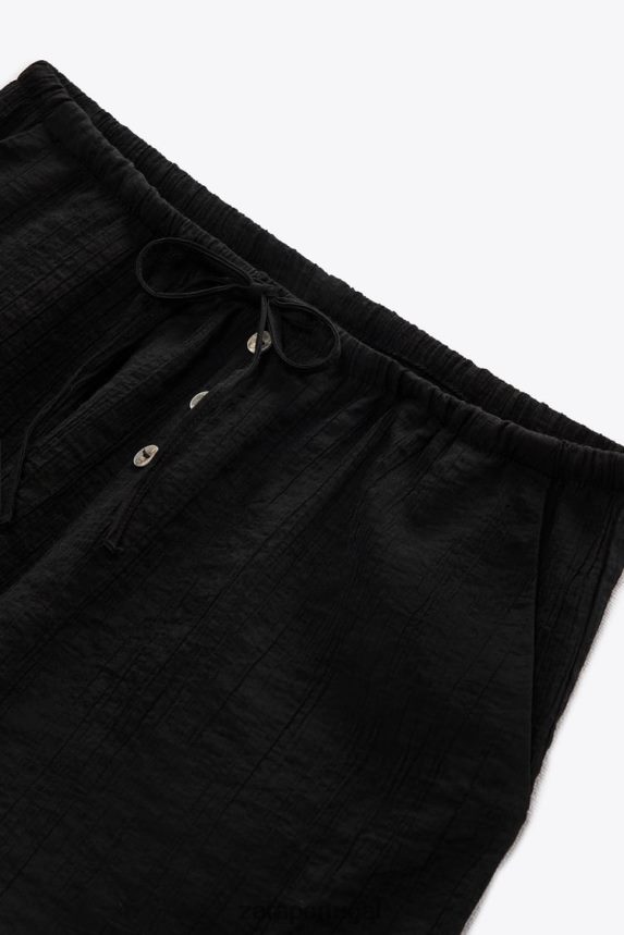 shorts estruturados mulheres Zara preto Z2080L621 roupas