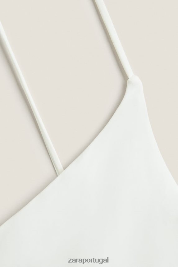 maiô simples mulheres Zara cru Z2080L1822 roupas