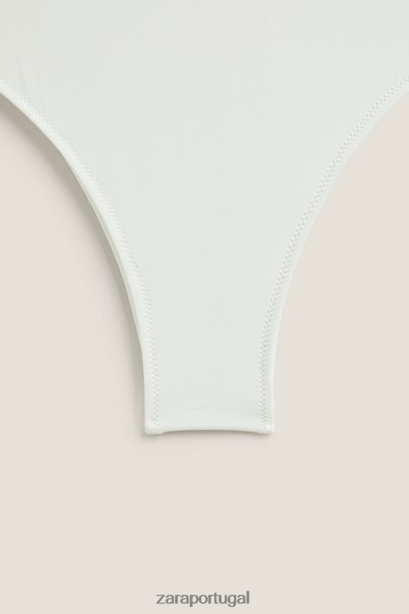 maiô simples mulheres Zara cru Z2080L1822 roupas