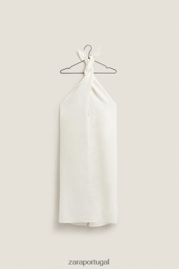sarongue de linho multiway mulheres Zara cru Z2080L1821 roupas