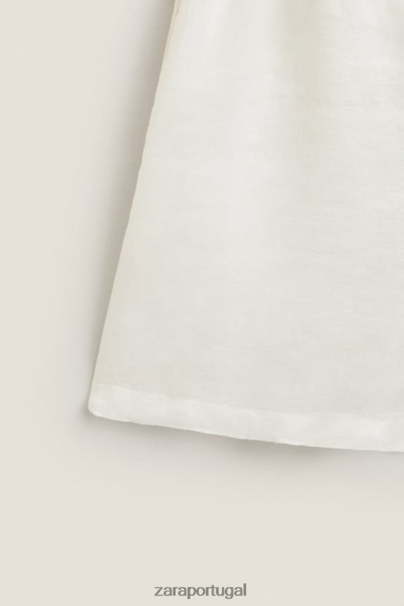 shorts de linho mulheres Zara cru Z2080L1815 roupas