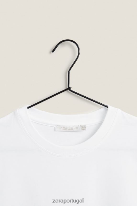 top de algodão mulheres Zara branco Z2080L1812 roupas