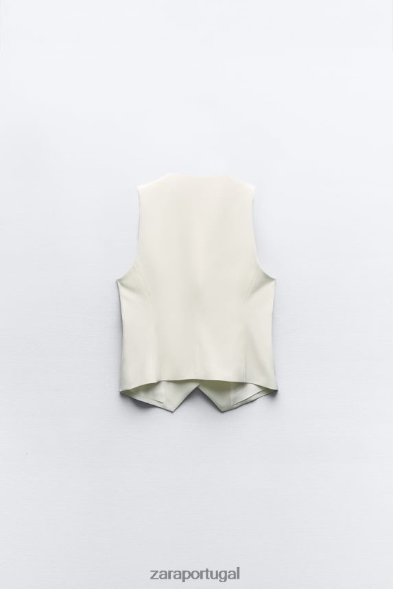 colete sob medida mulheres Zara cru Z2080L153 roupas