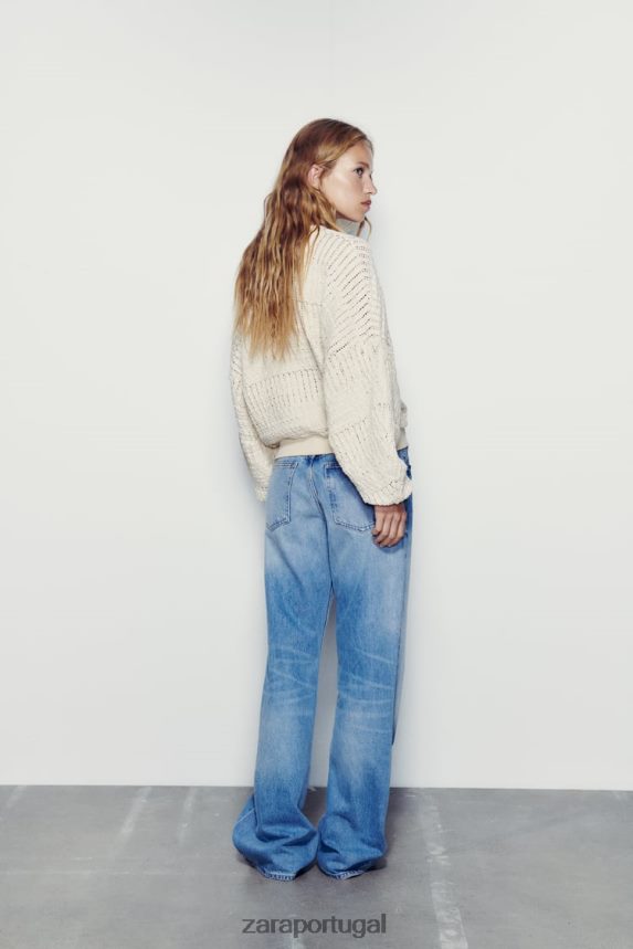 bombardeiro rústico mulheres Zara cru Z2080L57 roupas