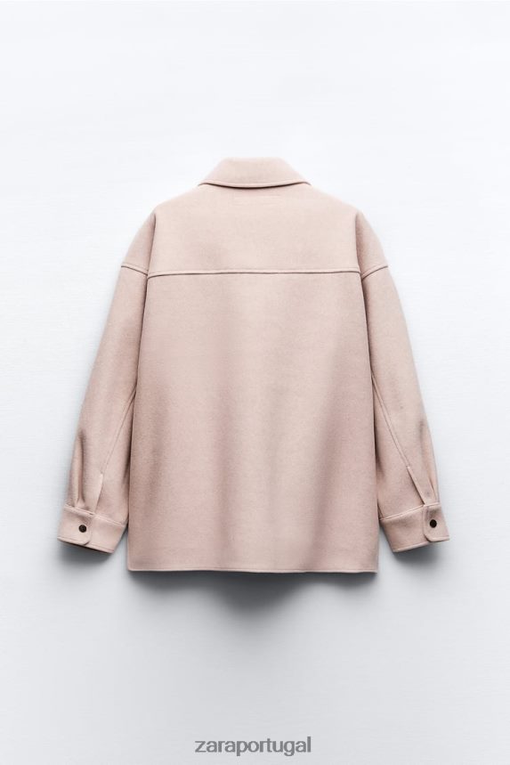 camiseta macia mulheres Zara rosa Z2080L13 roupas