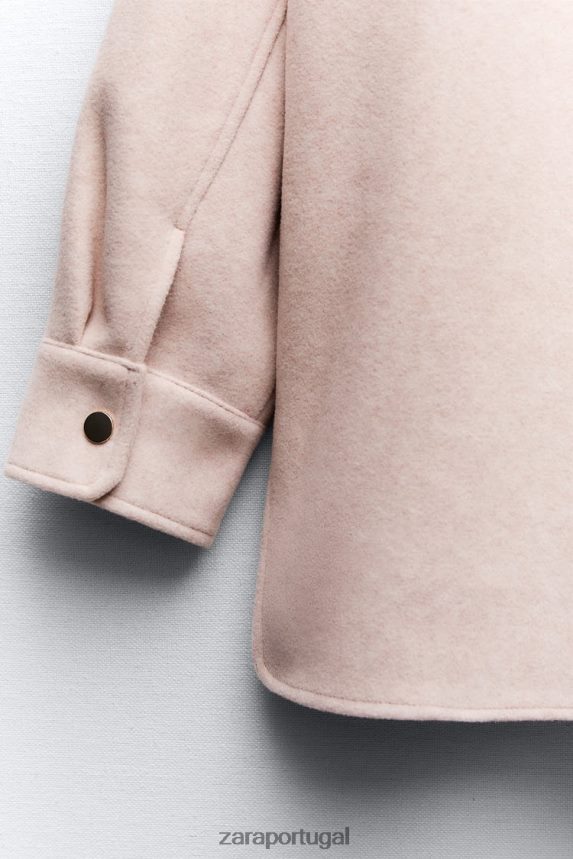 camiseta macia mulheres Zara rosa Z2080L13 roupas