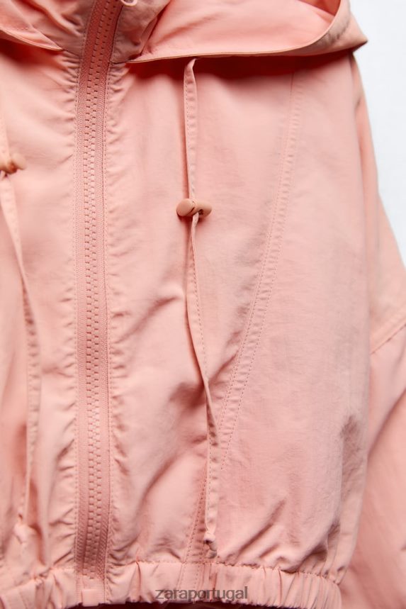 capa de chuva mulheres Zara Chiclete Z2080L101 roupas