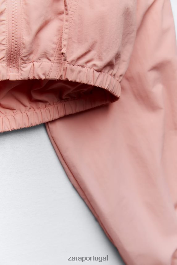 capa de chuva mulheres Zara Chiclete Z2080L101 roupas