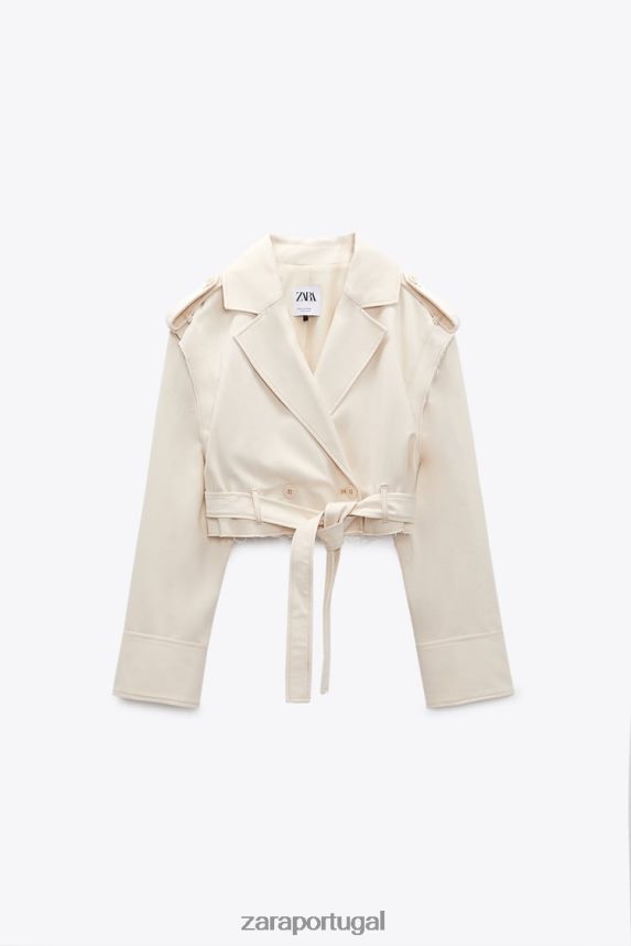 jaqueta conversível mulheres Zara bege claro Z2080L111 roupas