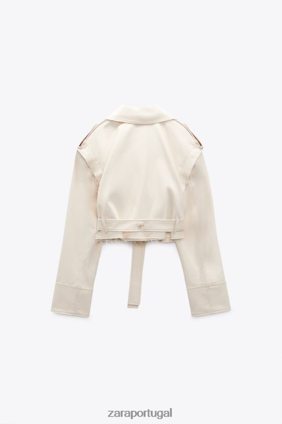 jaqueta conversível mulheres Zara bege claro Z2080L111 roupas