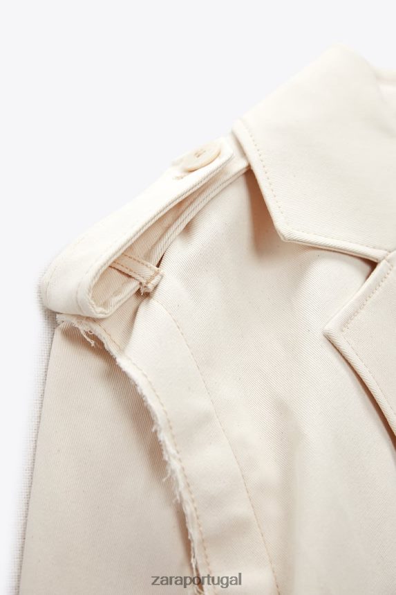 jaqueta conversível mulheres Zara bege claro Z2080L111 roupas