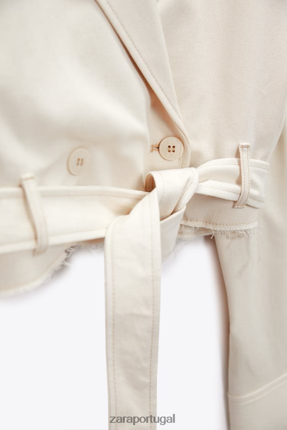 jaqueta conversível mulheres Zara bege claro Z2080L111 roupas