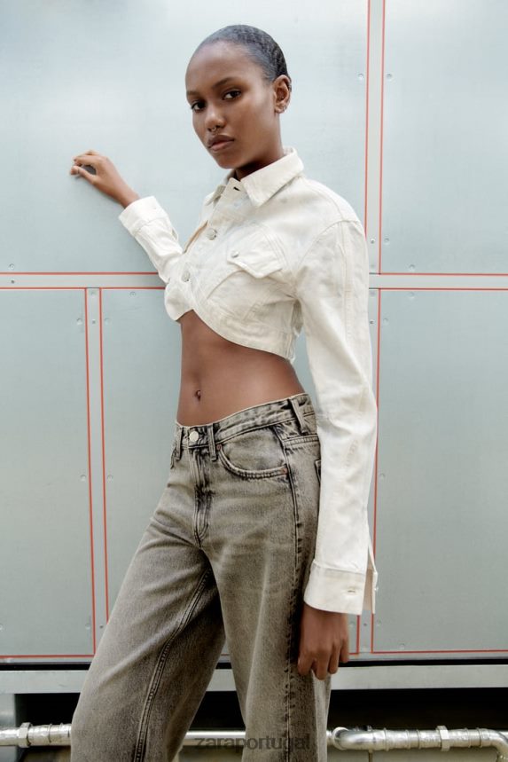 jaqueta metálica mulheres Zara prata Z2080L120 roupas