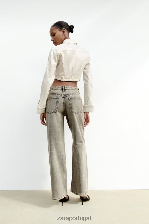 jaqueta metálica mulheres Zara prata Z2080L120 roupas