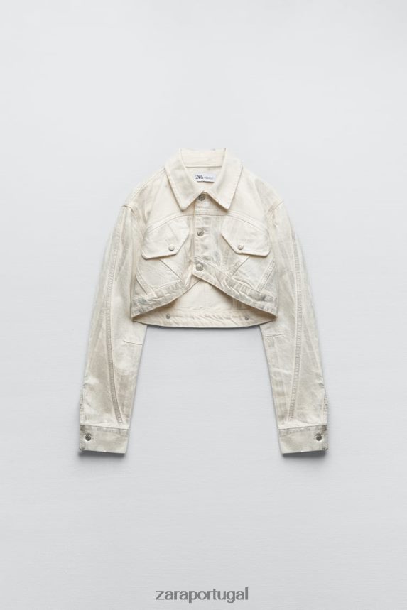 jaqueta metálica mulheres Zara prata Z2080L120 roupas
