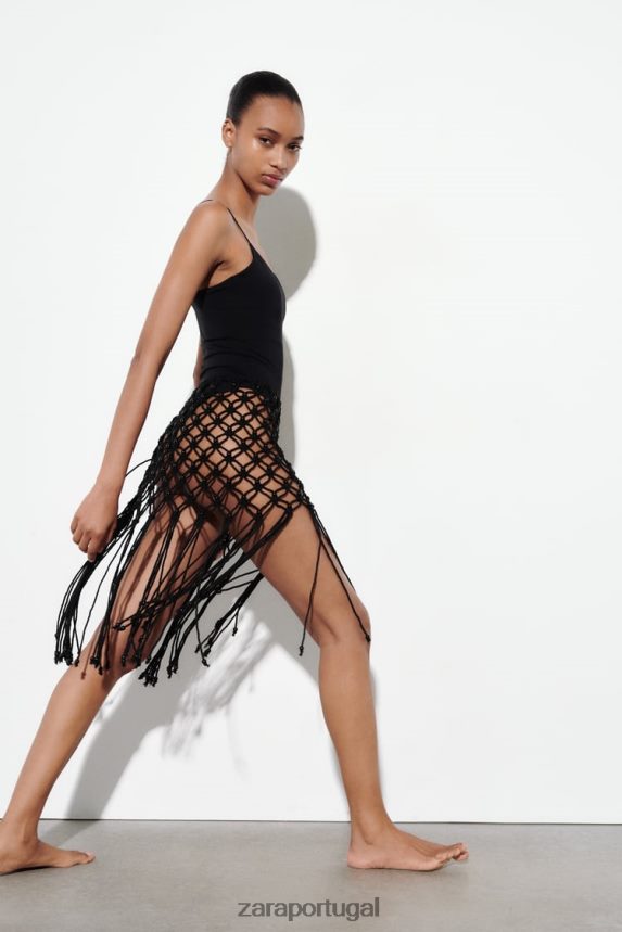 body com tiras mulheres Zara preto Z2080L283 roupas