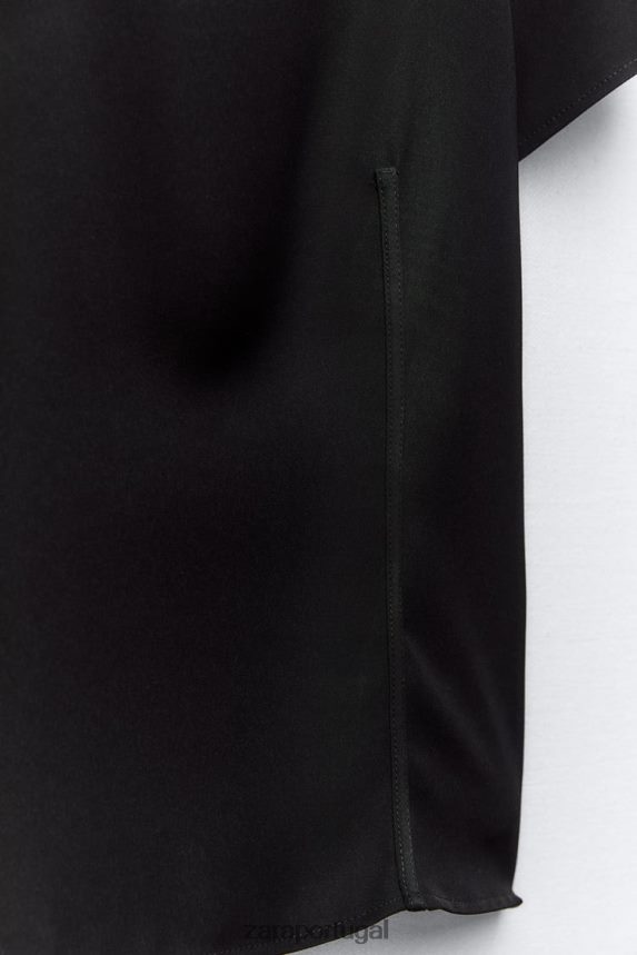 topo técnico mulheres Zara preto Z2080L250 roupas